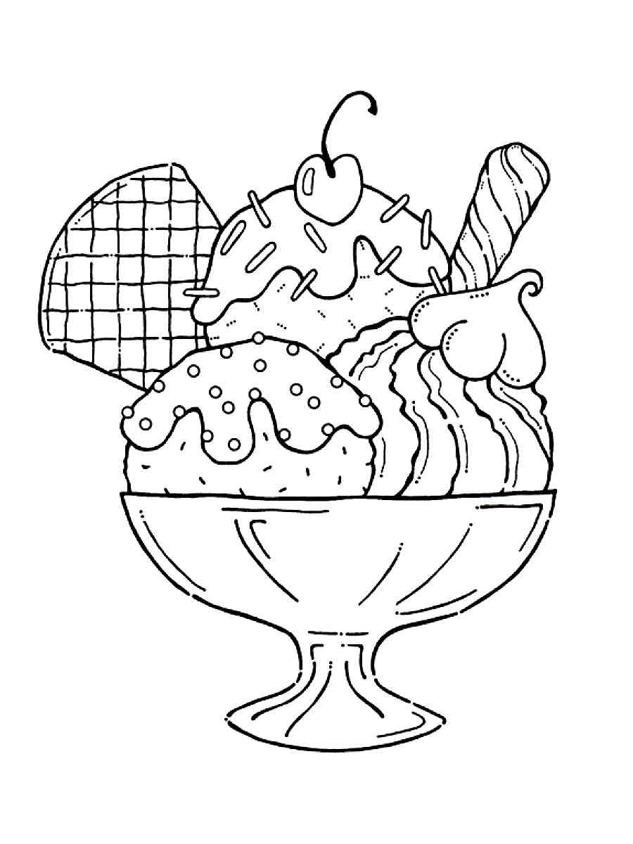 Dessert Coloring Pages Coloring Nation Dessert Coloring Pages Coloring Nation
