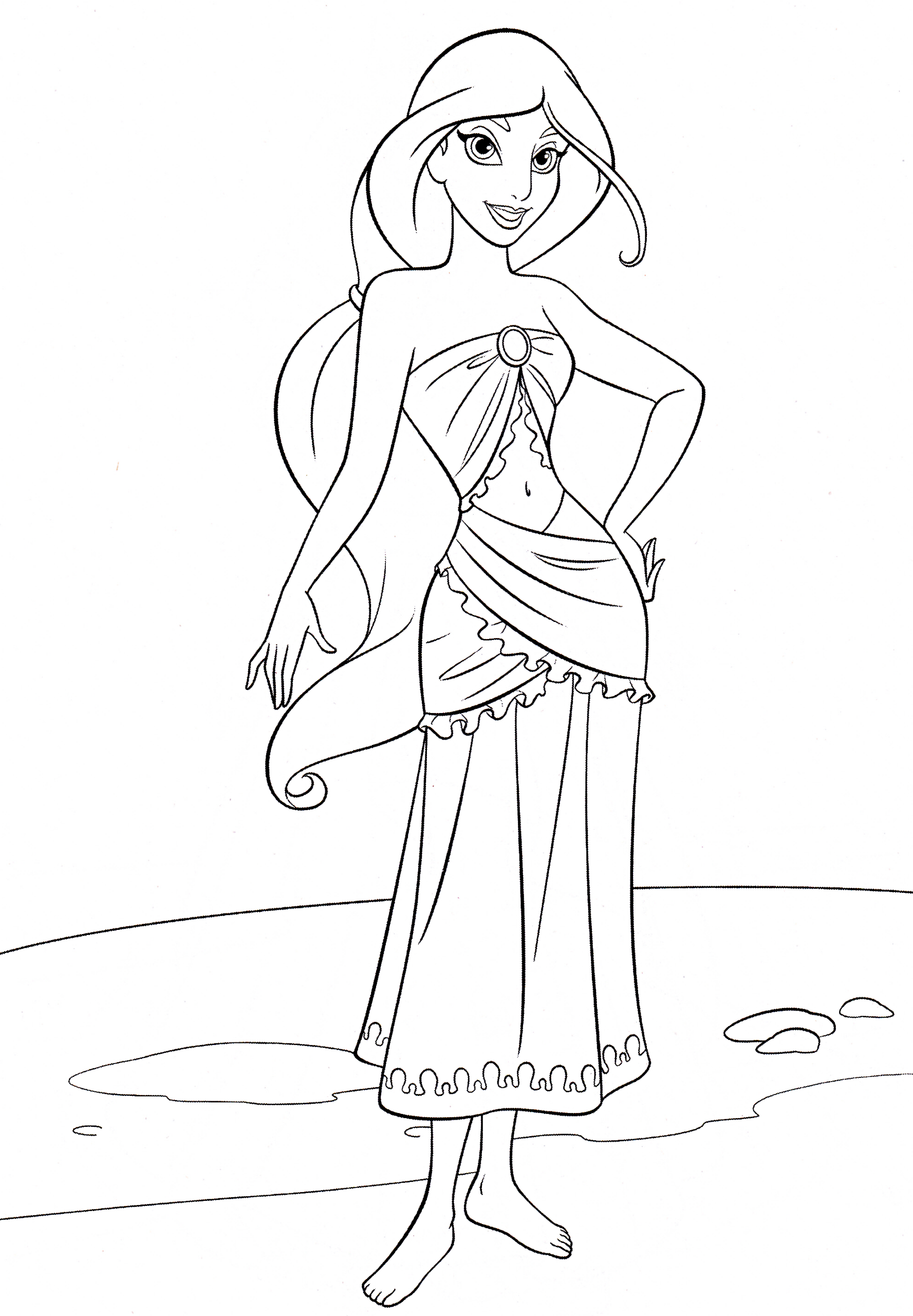Disney Jasmine Coloring Pages
