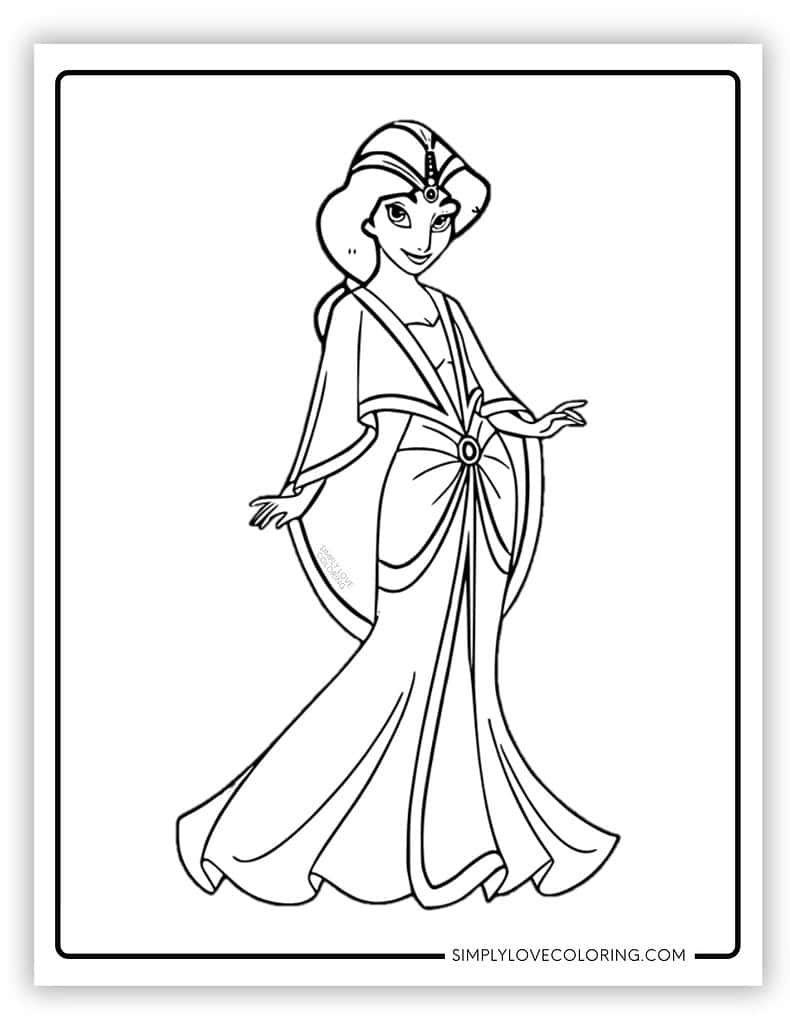 jasmine the princess coloring pages jasmine the princess coloring pages
