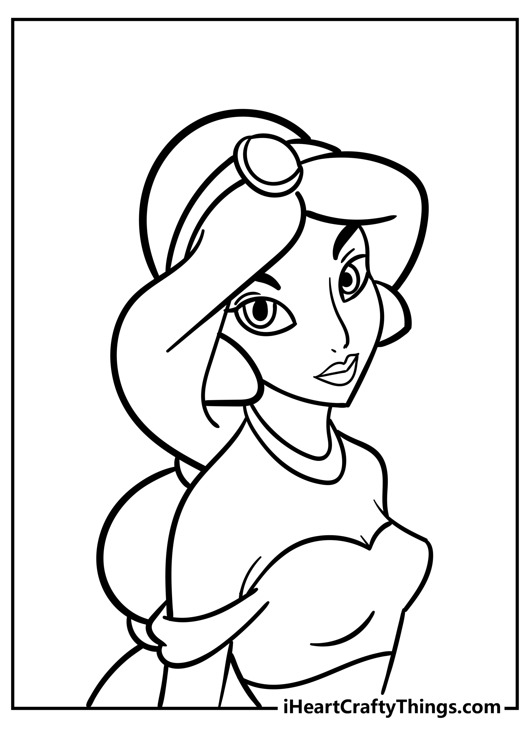Disney Princess Coloring Pages Jasmine Infoupdate