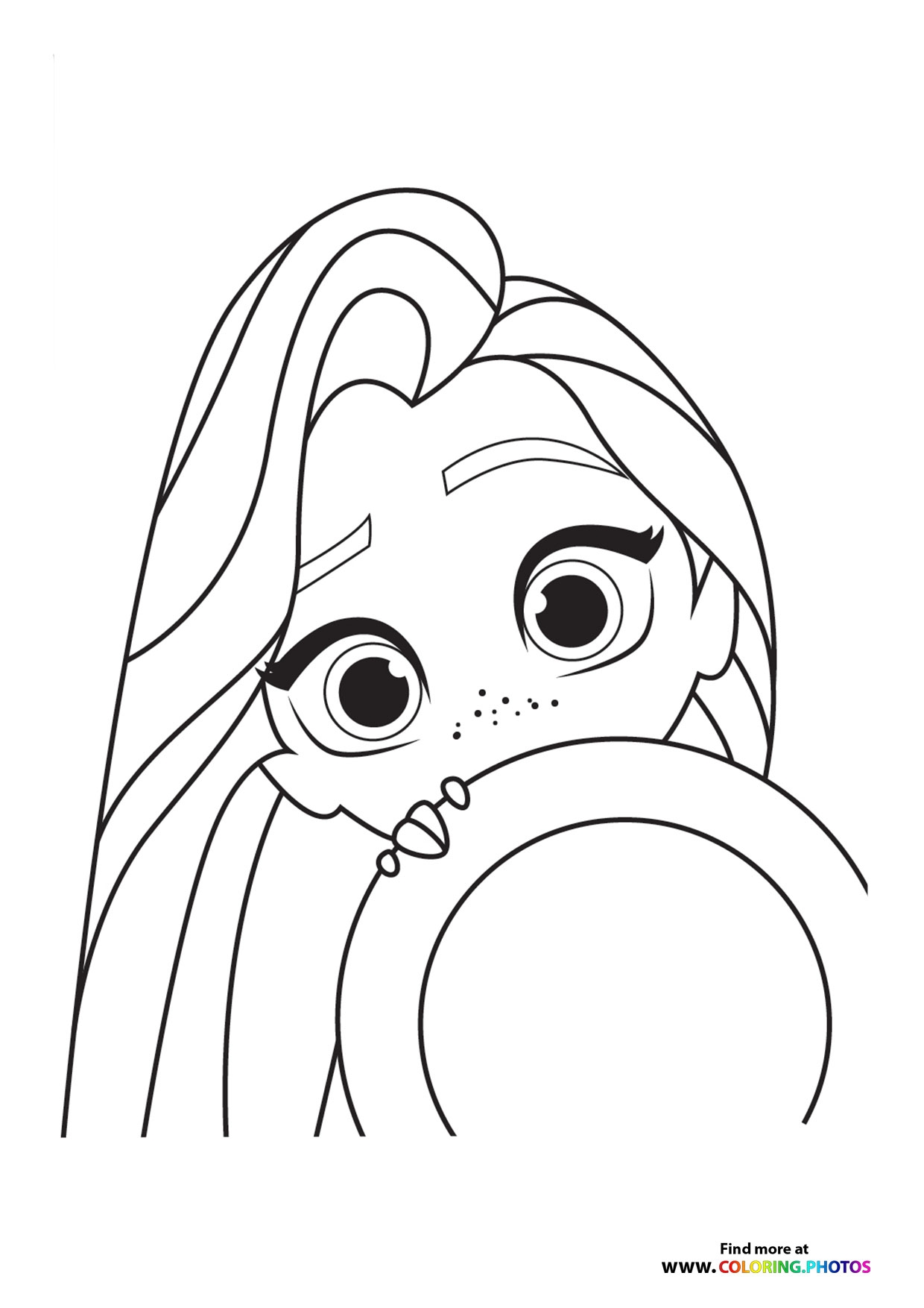 Disney Princess Rapunzel Coloring Pages