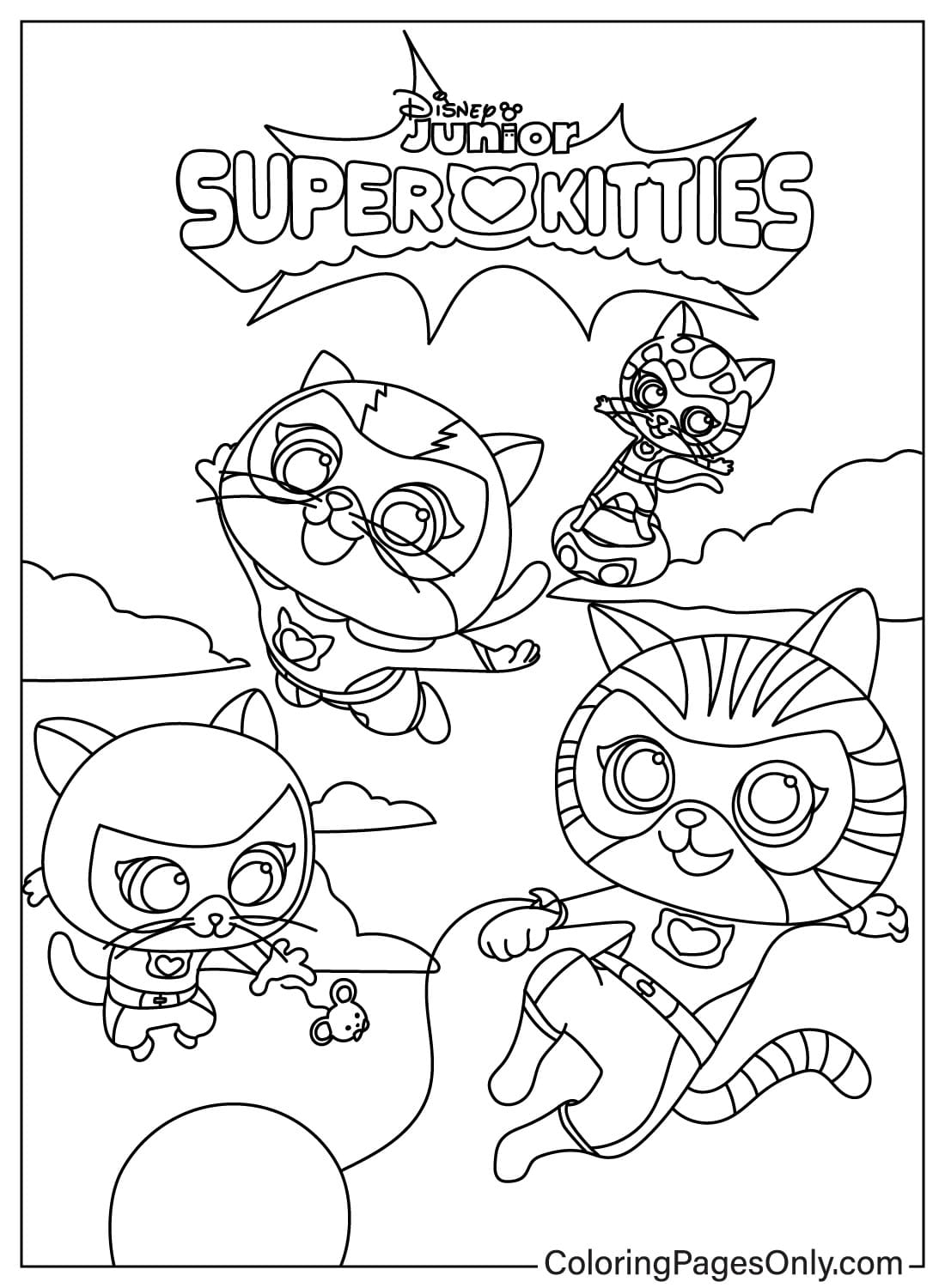 Disney SuperKitties Free Printable Coloring Pages Disney SuperKitties Free Printable Coloring Pages