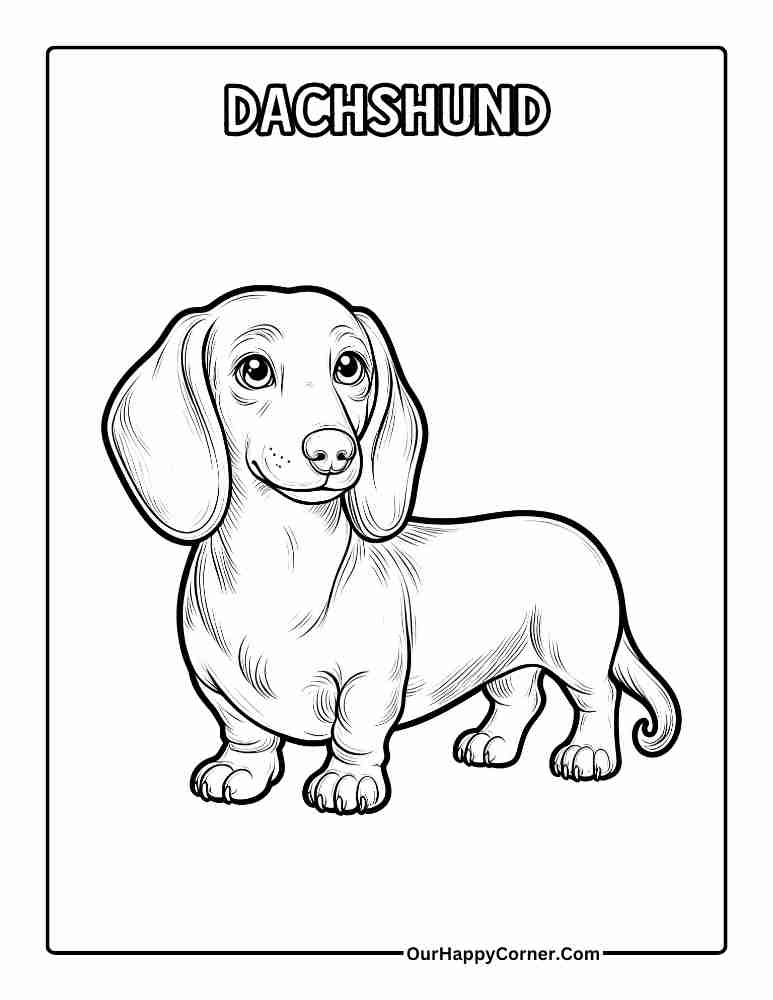 Dog Breed Coloring Pages Printable Infoupdate