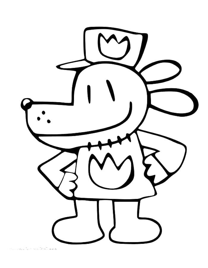 Dog Man Coloring Pages Free Printable PDF
