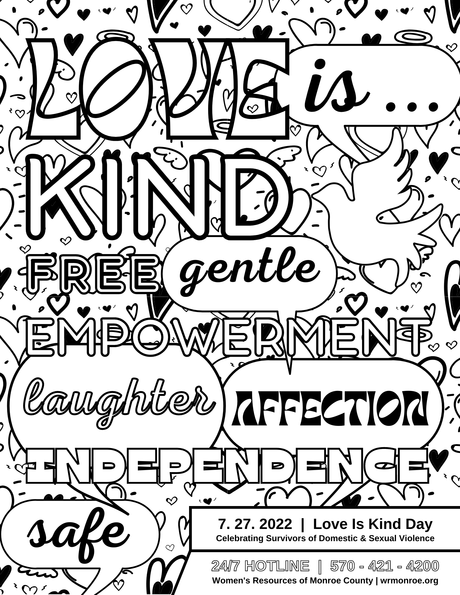 Domestic Violence Awareness Coloring Pages 2025 