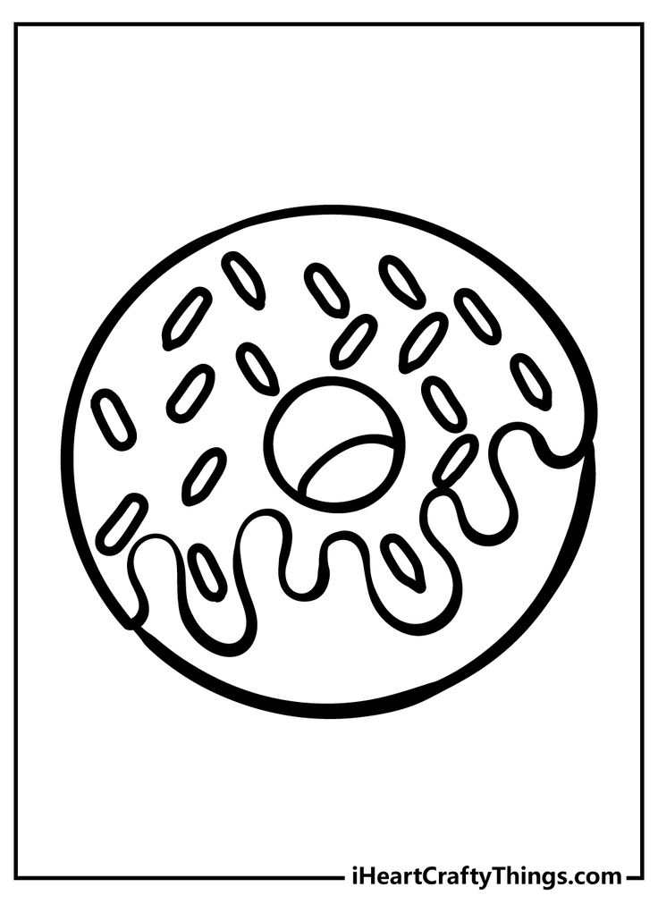 Donuts Coloring Pages Doughnuts Coloring Pages 2025 