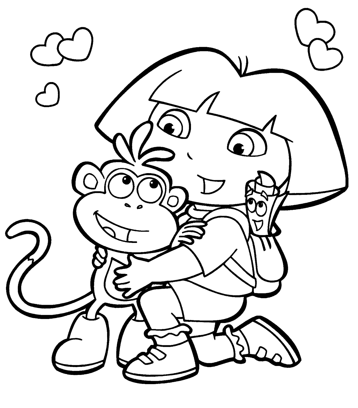 Dora The Explorer Coloring Pages 15 Coloringkids Dora The Explorer Coloring Pages 15 Coloringkids