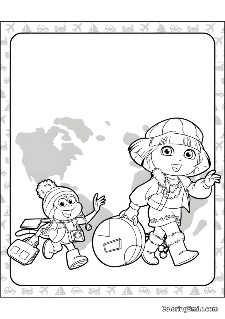 dora the explorer coloring pages dora the explorer coloring pages
