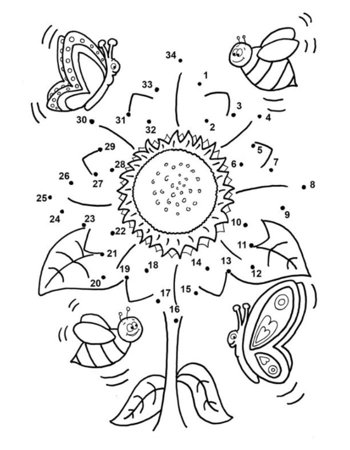 Dot To Dot Coloring Pages Free Printable PDF 