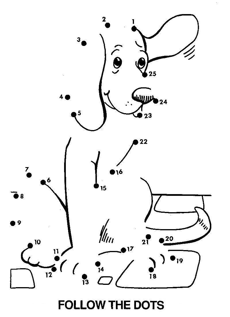 dot coloring pages