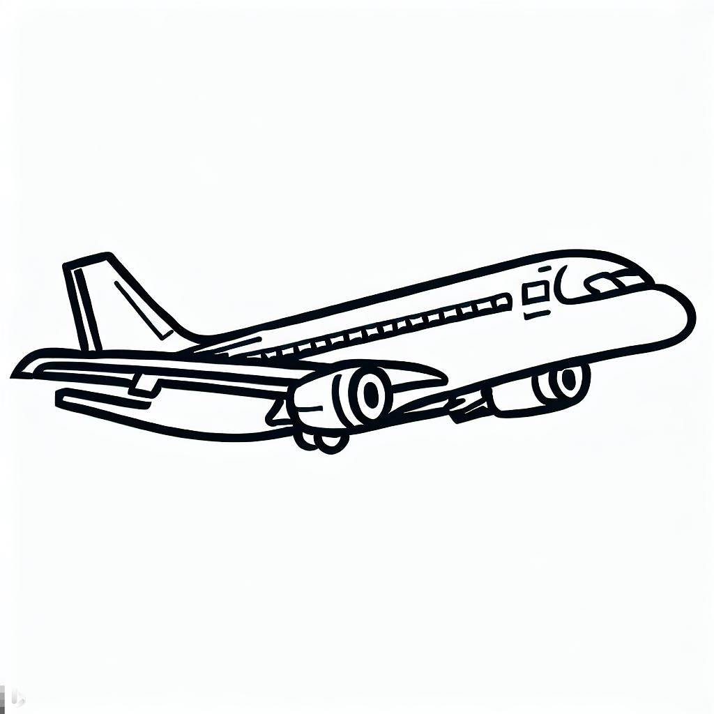 Download Airline Airplane Coloring Page Coloring For Kids Smart 