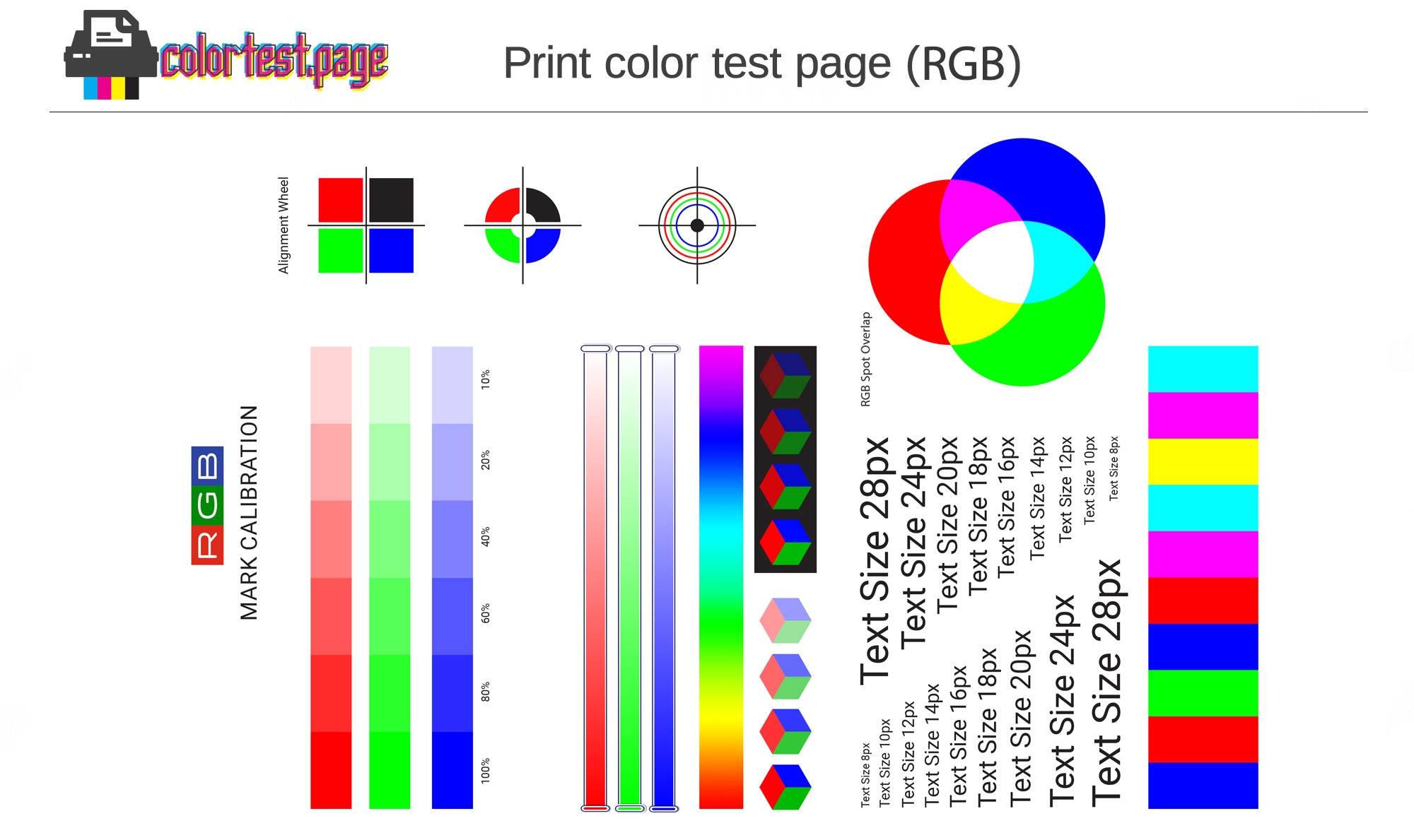 Downloads Color Test Page Downloads Color Test Page