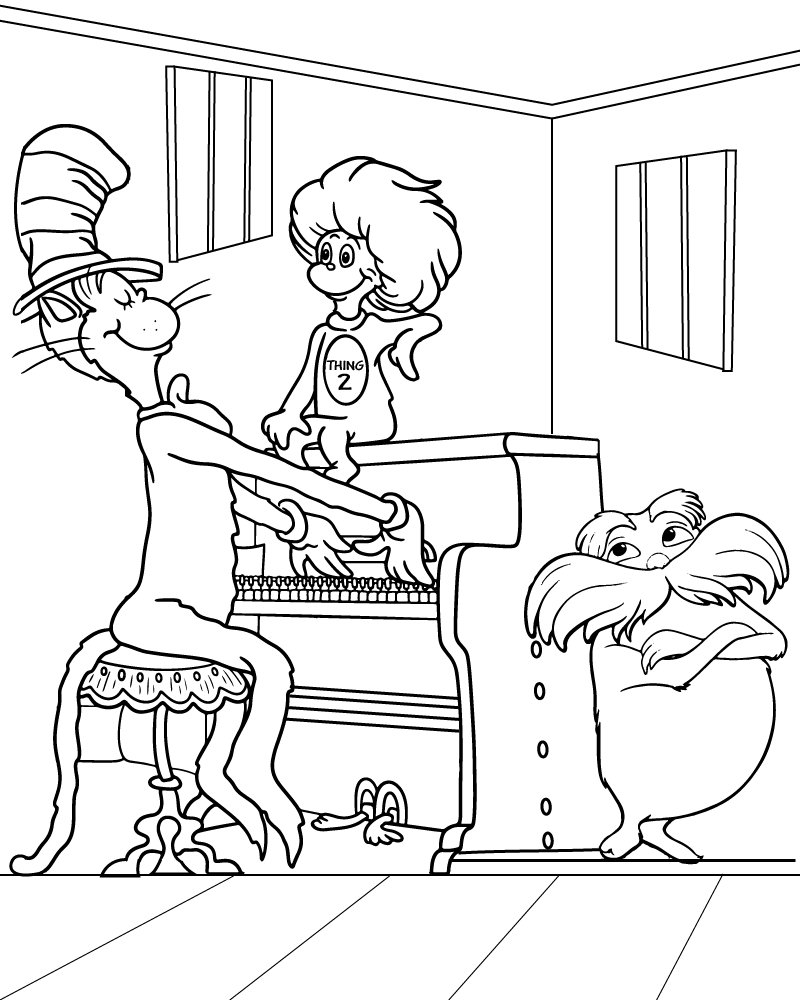 Dr Seuss Coloring Page 01 Dr Seuss Coloring Page 01