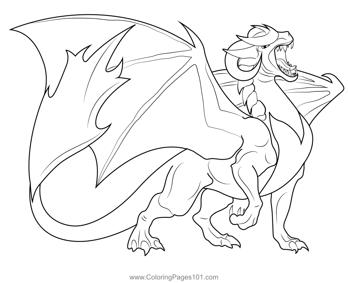 Dragon 18 Coloring Page For Kids Free Dragons Printable Coloring Dragon 18 Coloring Page For Kids Free Dragons Printable Coloring