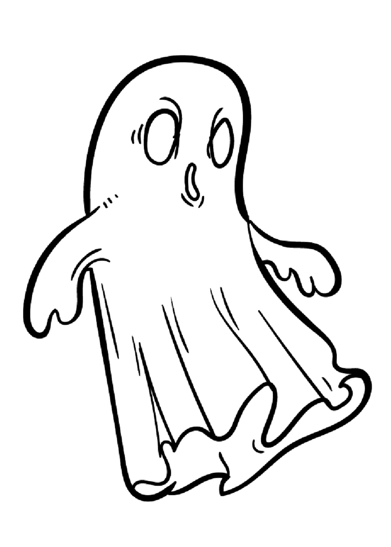 Drawing Ghost Coloring Page Download Print Or Color Online For Free