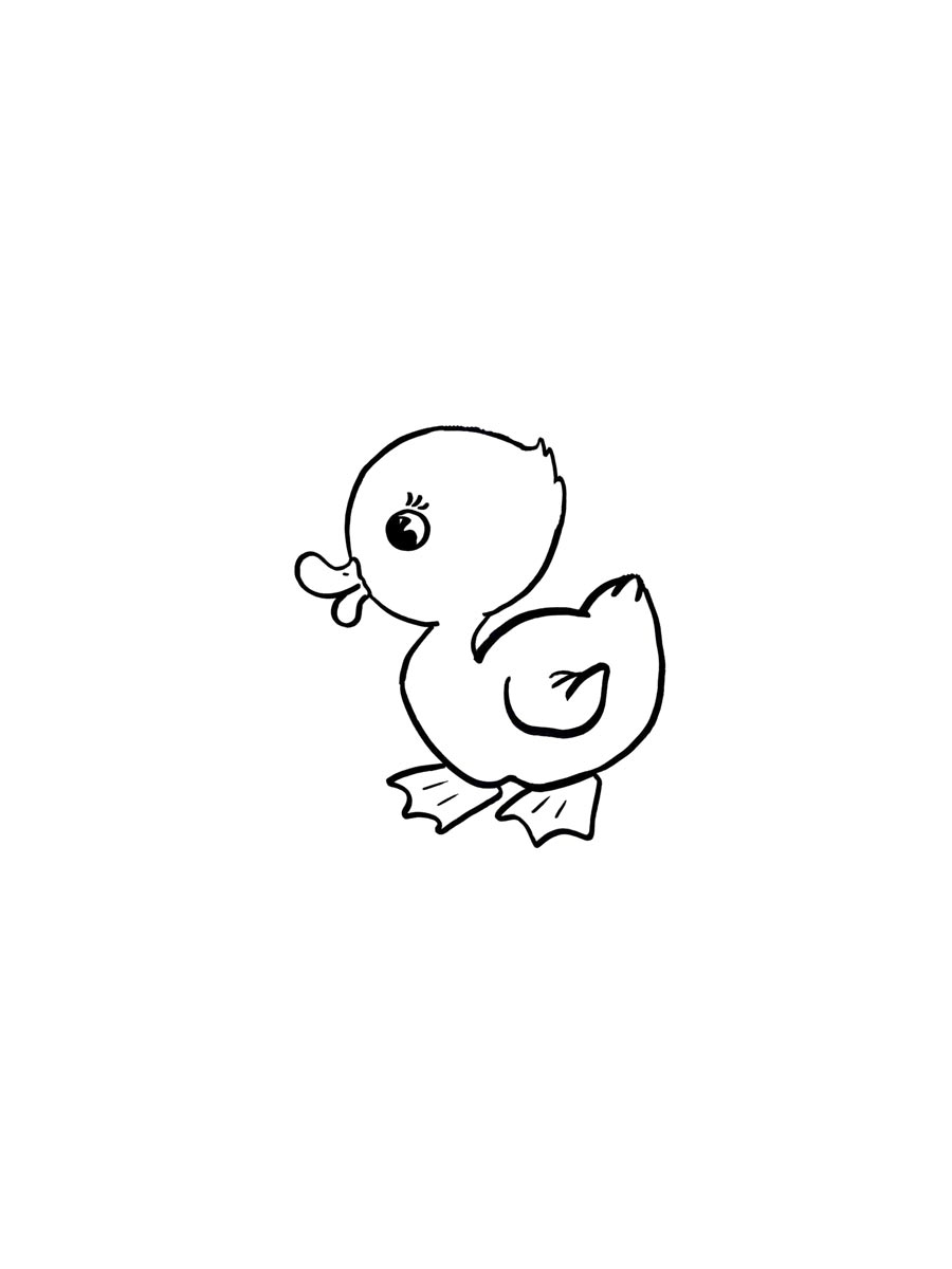 duckling coloring page