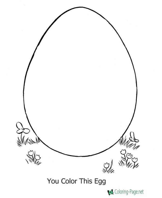 Easter Egg Coloring Pages Easter Egg Coloring Pages