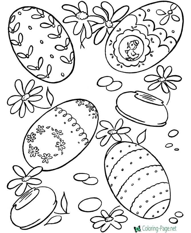 Easter Egg Coloring Pages