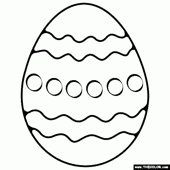 Easter Eggs Coloring Page Easter Eggs Coloring Page