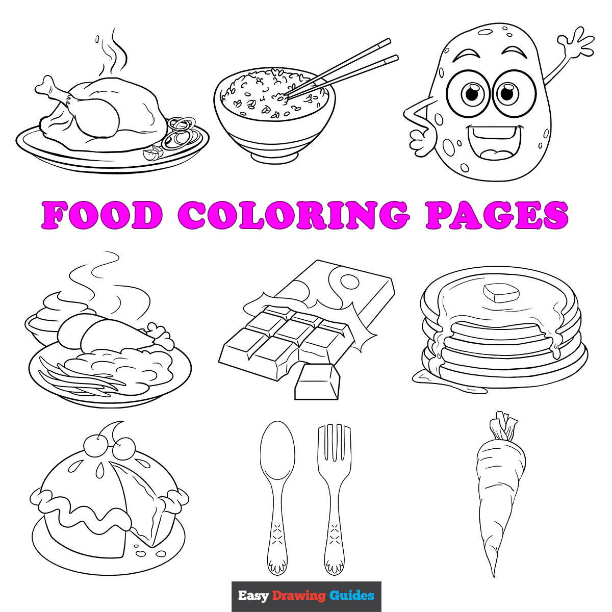 Easy Coloring Pages For Kids Food Infoupdate Easy Coloring Pages For Kids Food Infoupdate