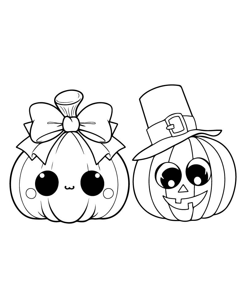cute halloween coloring page
