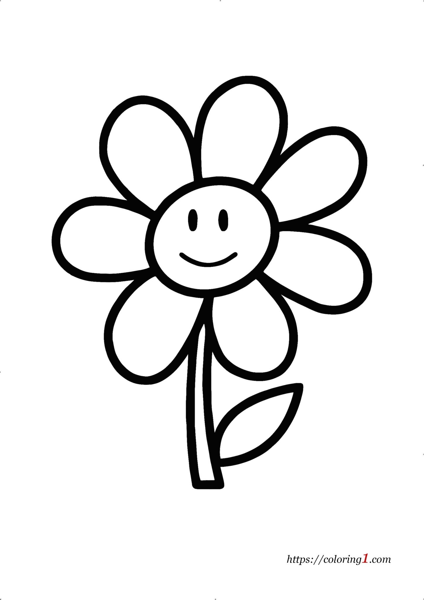 Easy Flower Coloring Pages 2 Free Coloring Sheets 2021