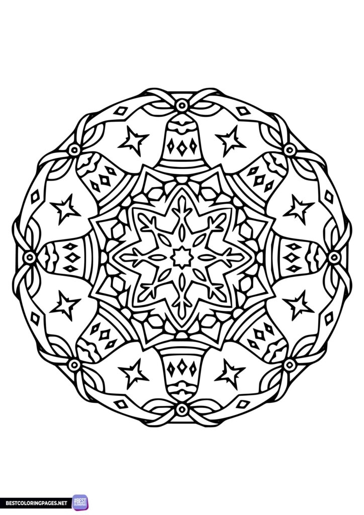 Easy Mandala Coloring Page Free Printable Coloring Pages
