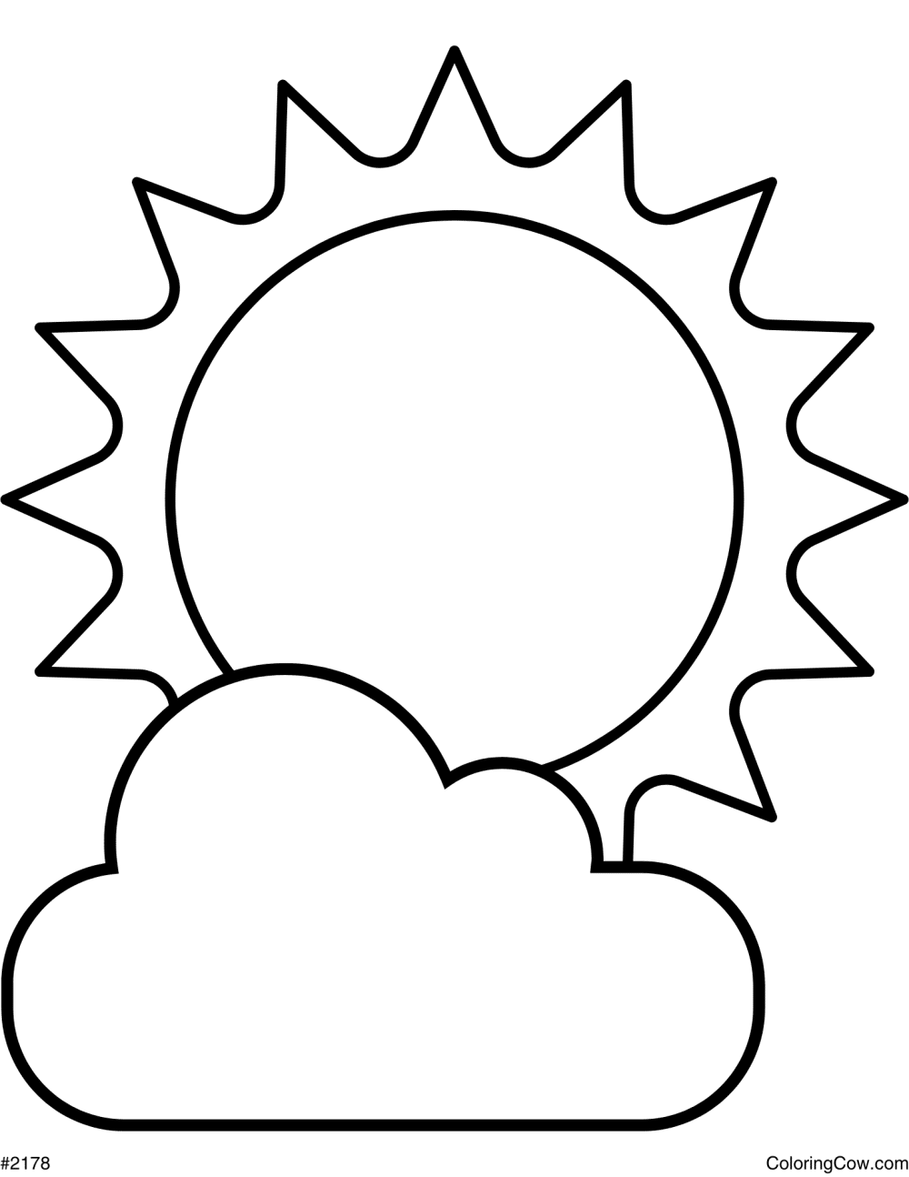 Easy Sun Coloring Page Easy Sun Coloring Page