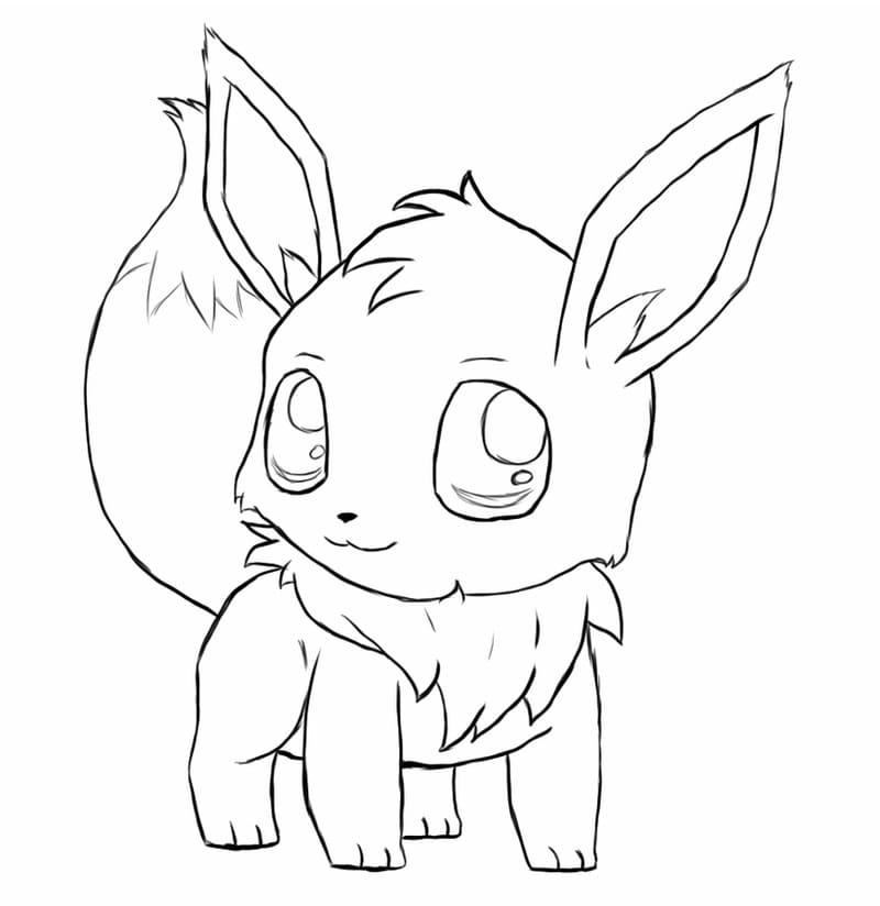 Eevee Coloring Page Eevee Coloring Page