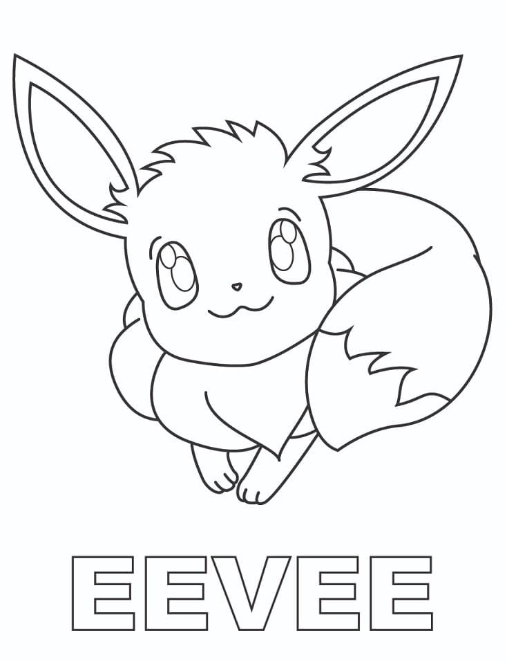 eevee coloring page eevee coloring page