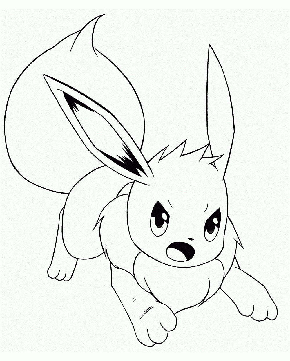 Eevee Coloring Page