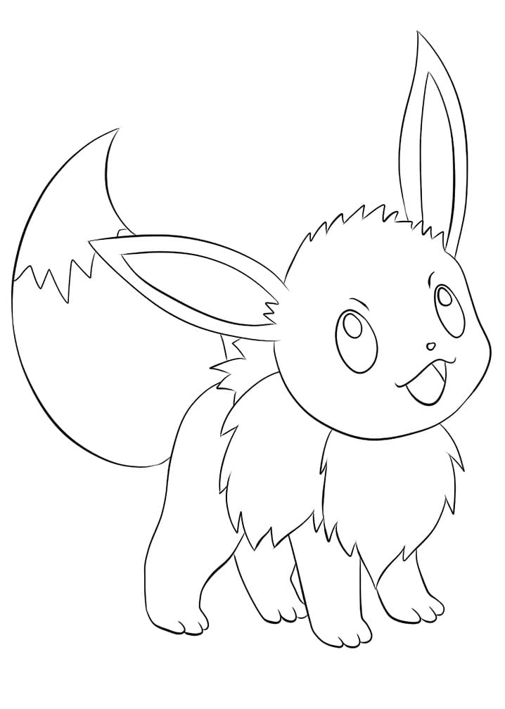 Eevee Coloring Page Eevee Coloring Page