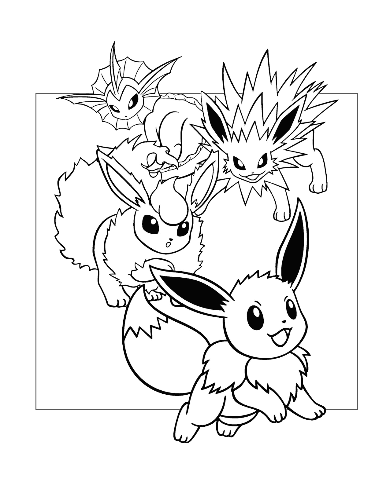 Eevee Coloring Pages Printable Coloring Pages FREE