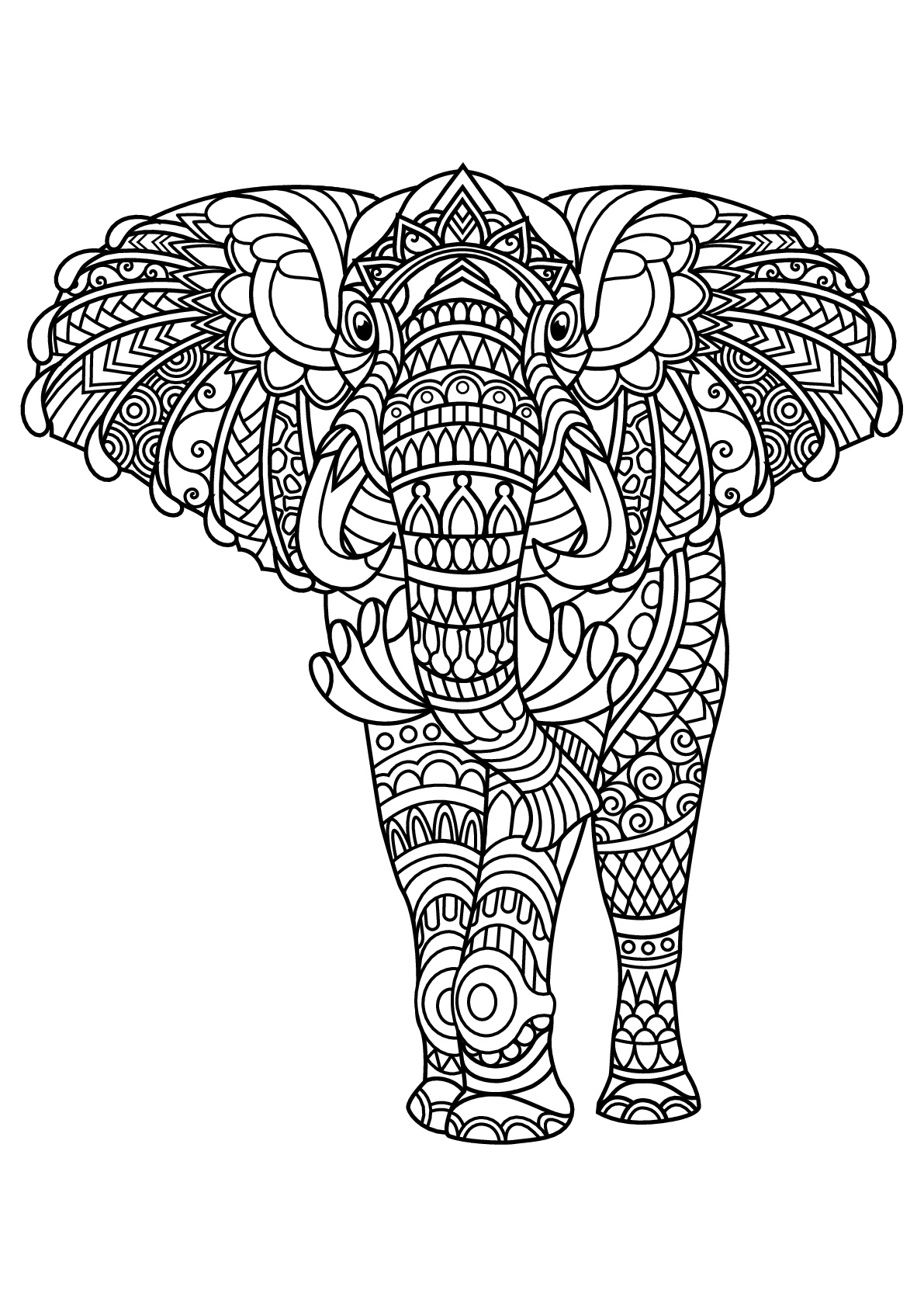 coloring book pages of elephants coloring book pages of elephants
