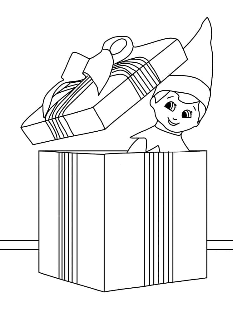 Elf On The Shelf Coloring Pages ColoringLib Elf On The Shelf Coloring Pages ColoringLib