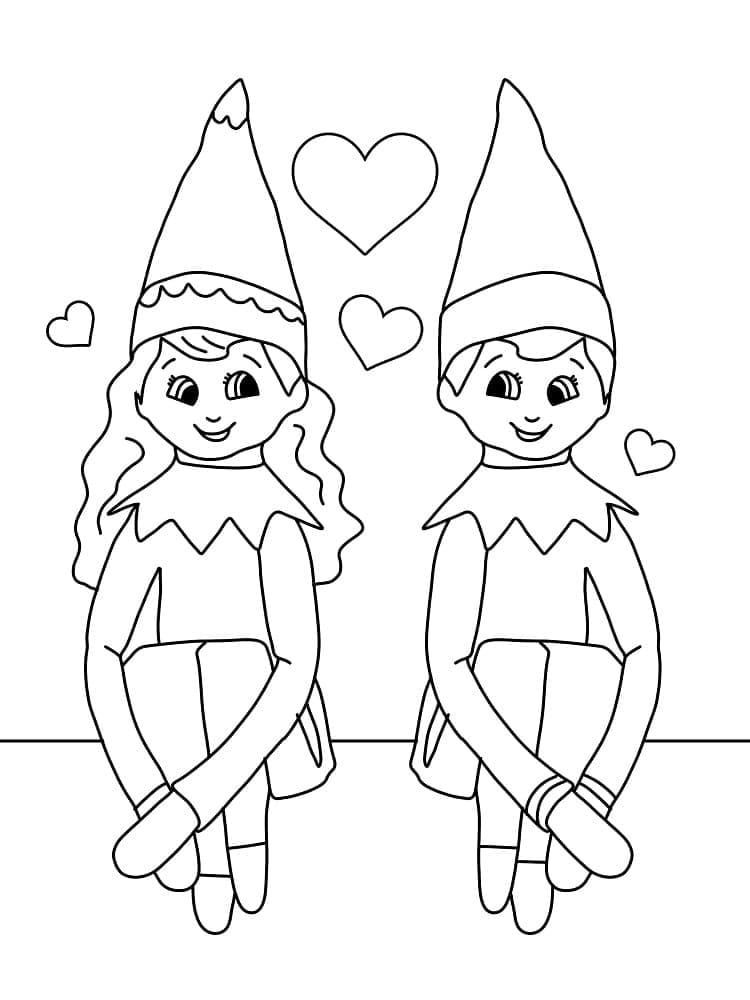 Elf On The Shelf Coloring Pages ColoringLib Elf On The Shelf Coloring Pages ColoringLib