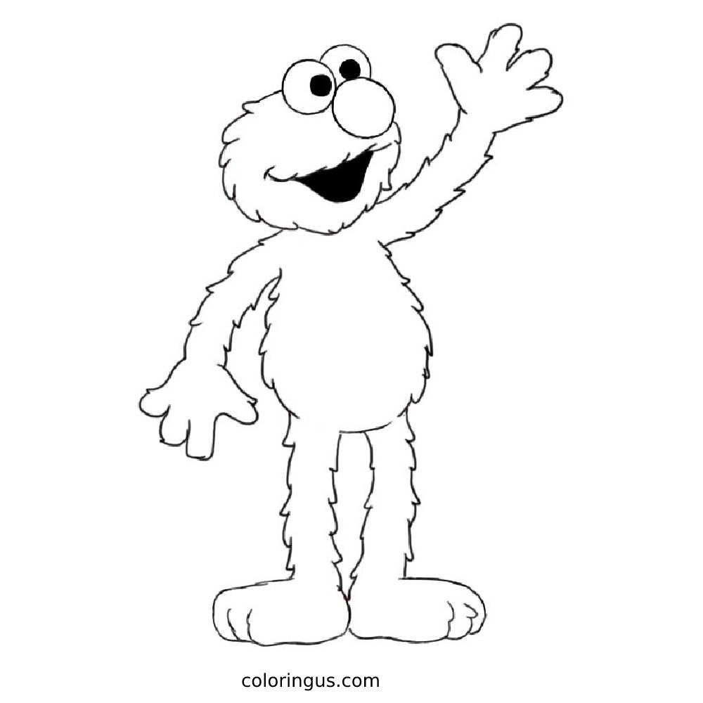 Elmo Coloring Pages Free Printable PDF 