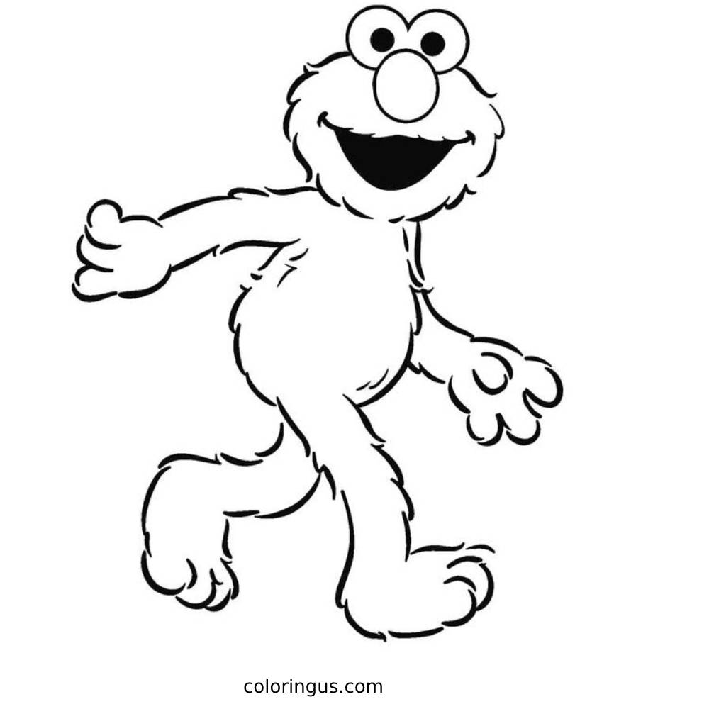 Elmo Coloring Pages Free Printable PDF 