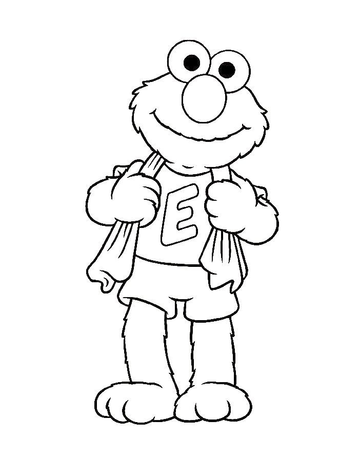 Elmo Coloring Pages Free Printable PDF 