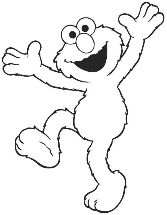 elmo coloring page