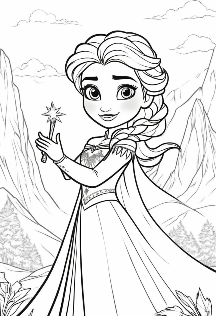 Elsa Color My Pages Elsa Color My Pages