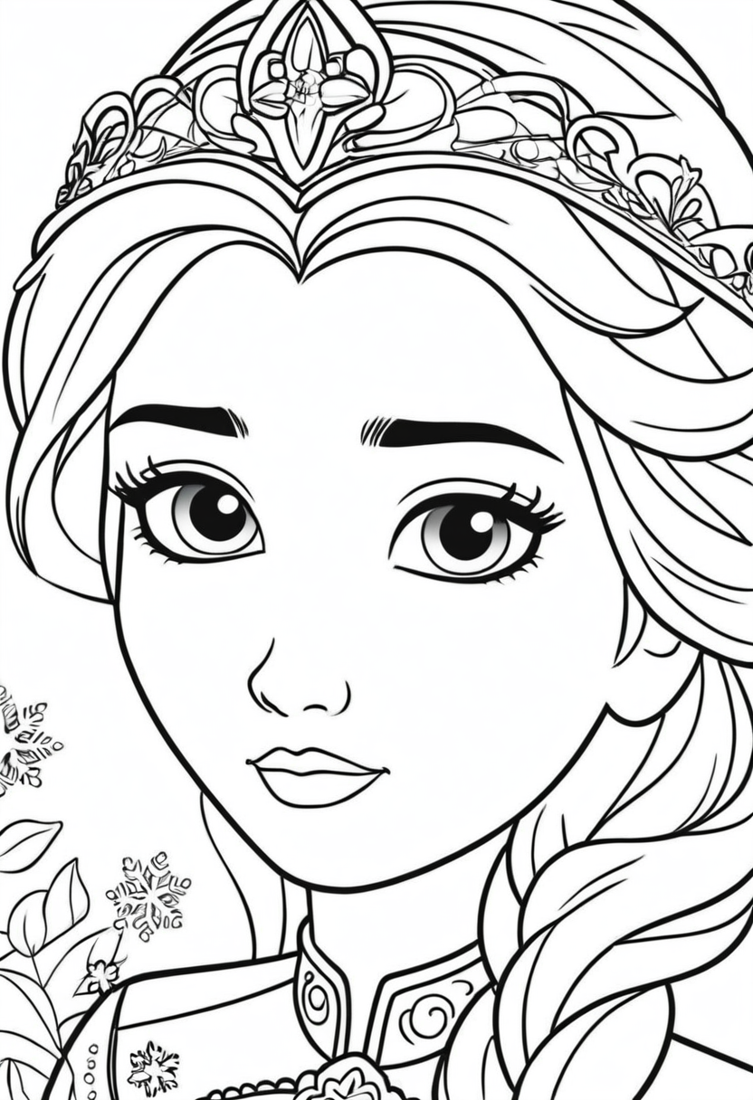 Elsa Colouring Page PDF Color My Pages