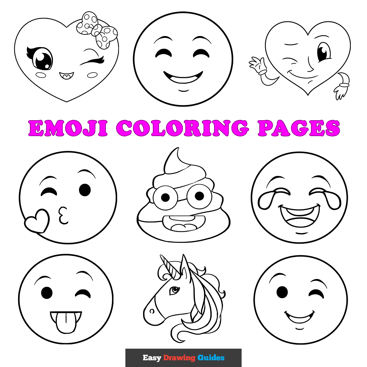 emoji coloring pages