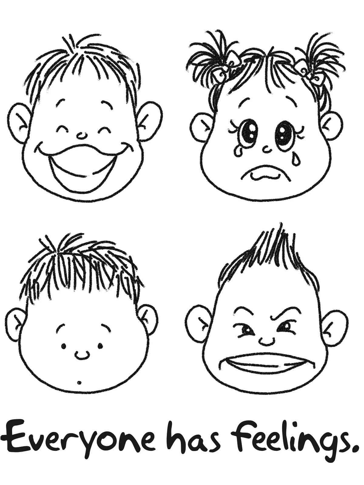 emotions coloring pages emotions coloring pages