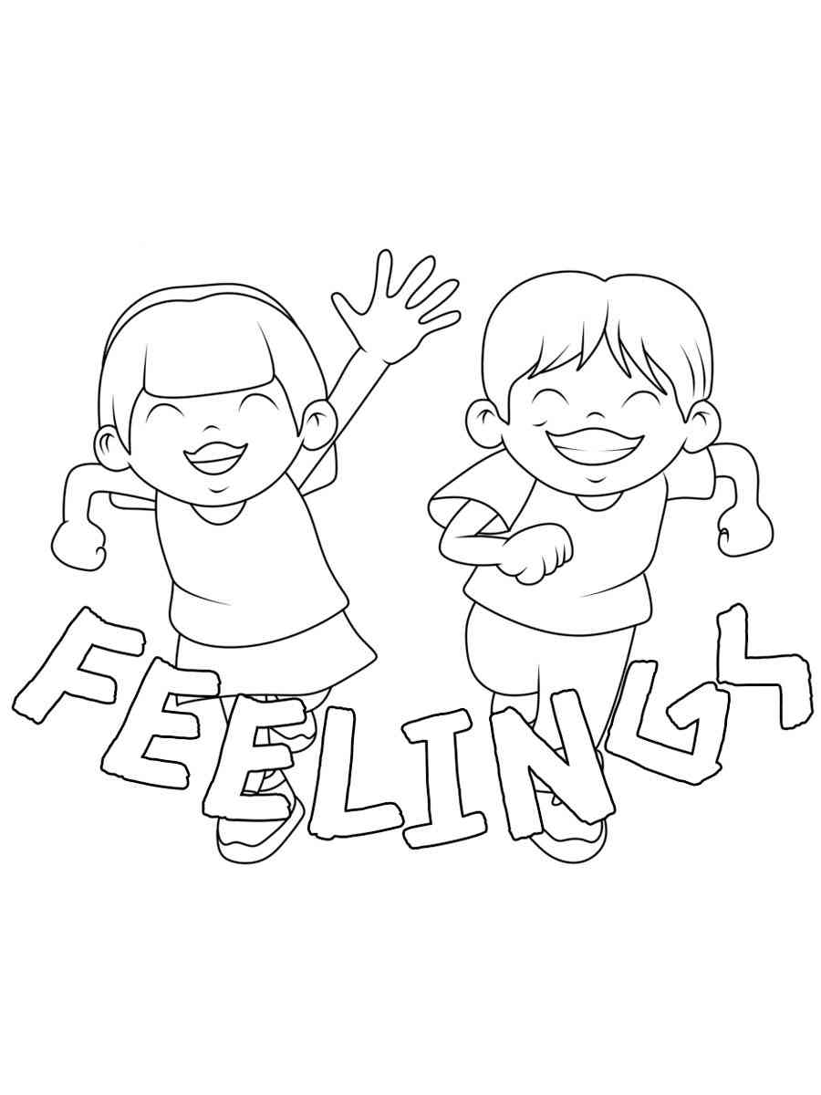 Emotions And Feelings Coloring Pages Emotions And Feelings Coloring Pages
