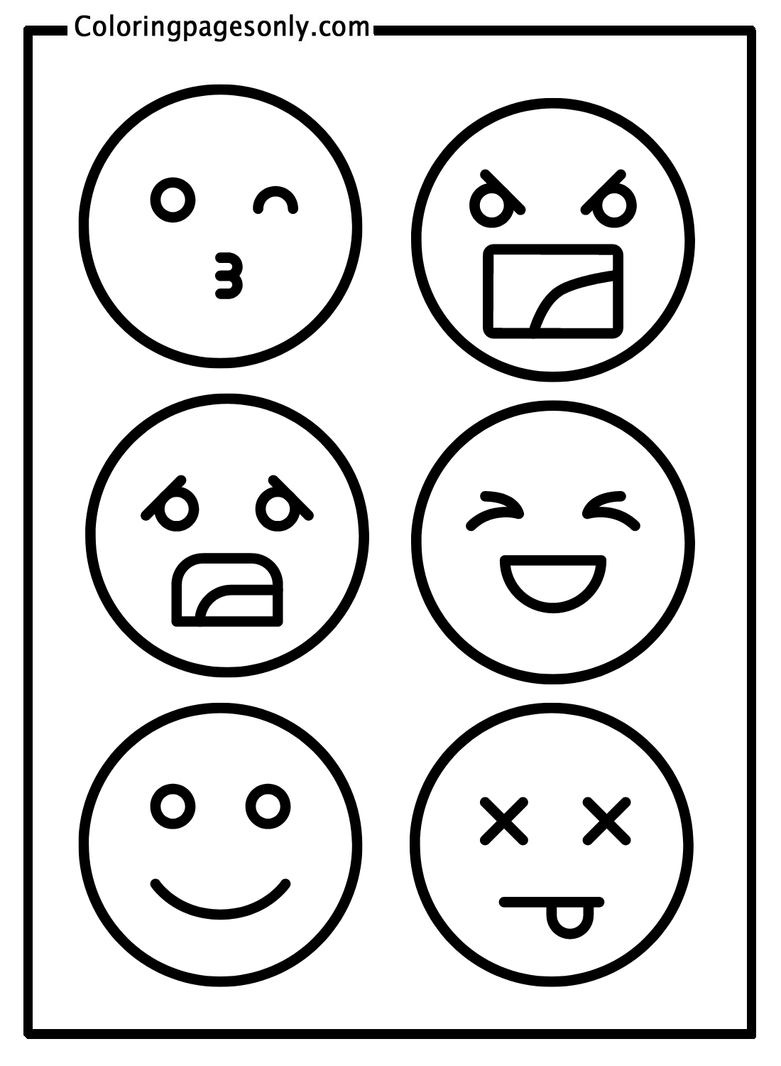 Emotions Coloring Pages Emotions Coloring Pages