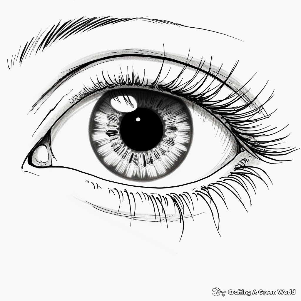 Eye Coloring Page Eye Coloring Page