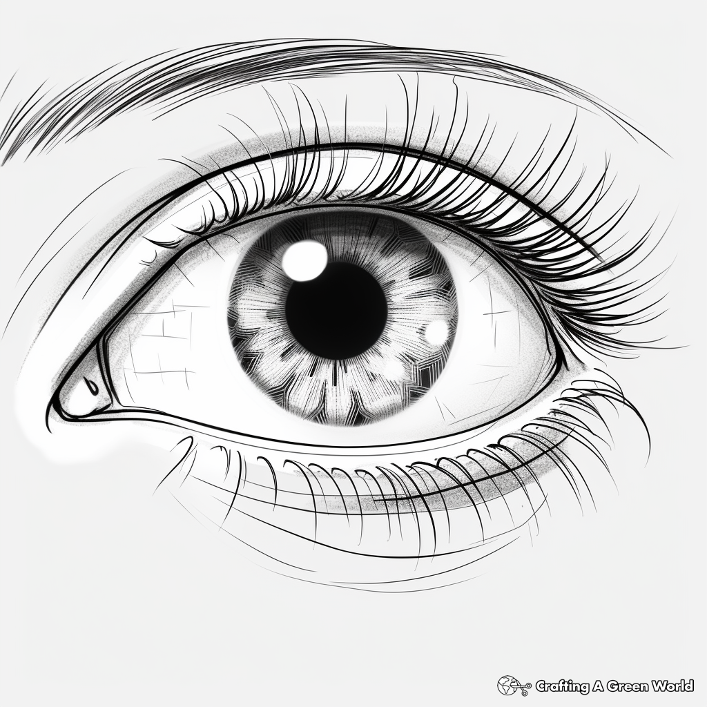 Eye Coloring Page Eye Coloring Page