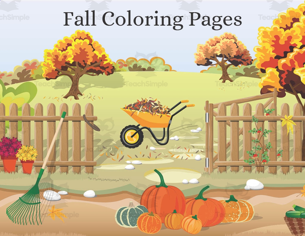 Fall Coloring Pages By Teach Simple Fall Coloring Pages By Teach Simple