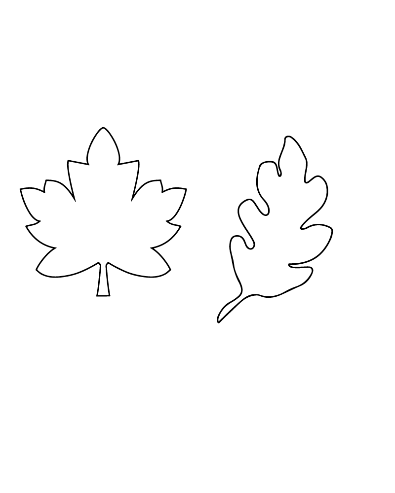 Fall Leaves Coloring Page Fall Leaves Coloring Page